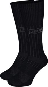 281z military boot socks - tactical trekking hiking - outdoor athletic sport (black)(medium 2 pairs pack)