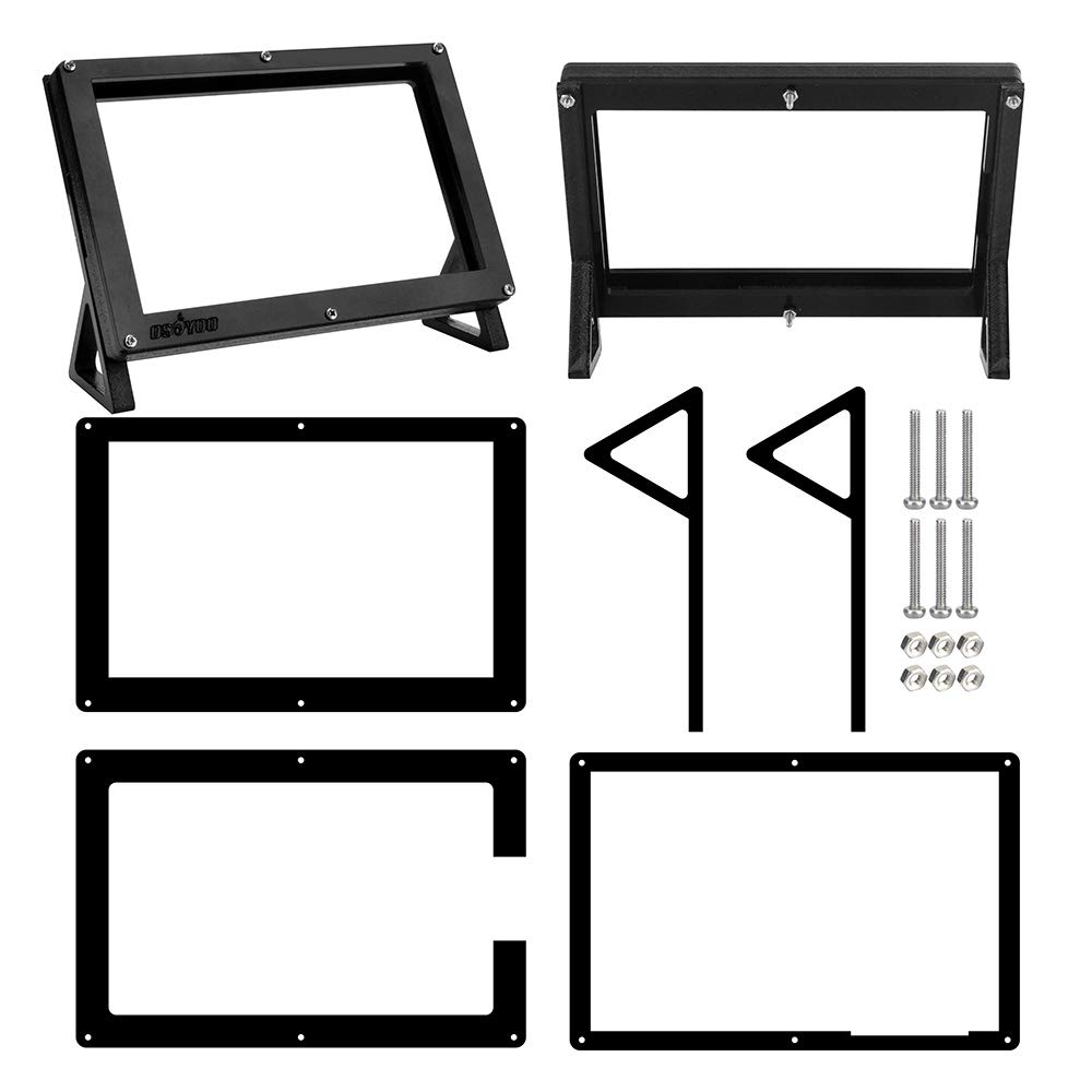 OSOYOO Protective Case Stand Holder for OSOYOO 5 Inch DSI Touch Screen LCD Display compatible with Raspberry Pi 4 3 3B+ 2