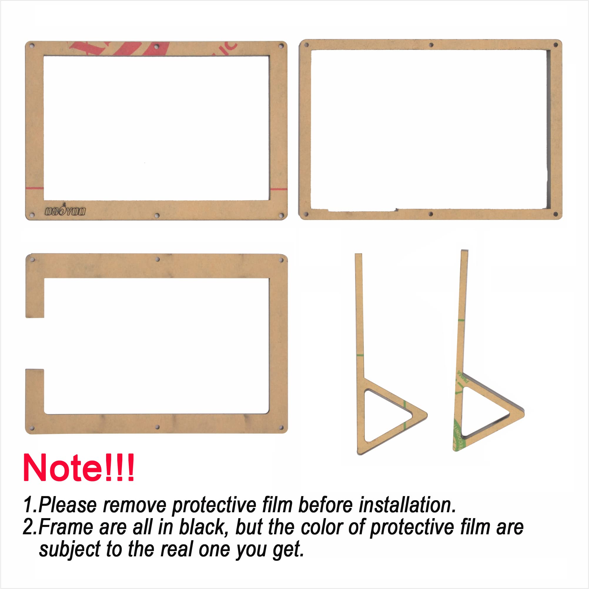 OSOYOO Protective Case Stand Holder for OSOYOO 5 Inch DSI Touch Screen LCD Display compatible with Raspberry Pi 4 3 3B+ 2