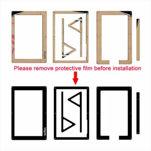 OSOYOO Protective Case Stand Holder for OSOYOO 5 Inch DSI Touch Screen LCD Display compatible with Raspberry Pi 4 3 3B+ 2