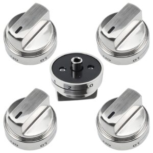ami parts upgraded aez73453509 gas stove knobs replacement for lg aez72909008 range oven, replaces aez72909008 ap5669773 2347547 ps7321756(5 pack)