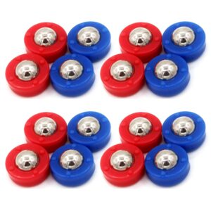 KETIEE Mini Shuffleboard Pucks Equipment Rollers Set 16PCS Shuffleboard Curling Accessories Free Sliding Bead Home Game for Family Fun