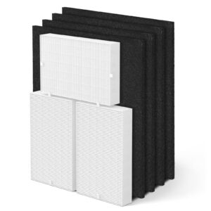 hpa300 replacement filter kit compatible with honeywell hpa300 air purifiers, 3hepa filter r & 4 pre-filter a