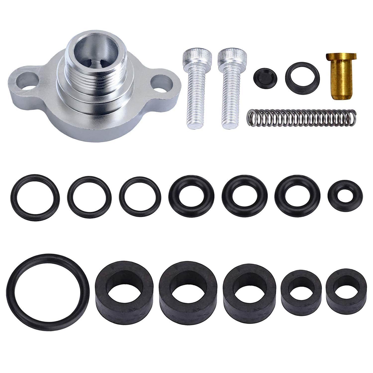 Fuel Pressure Regulator Valve Cap Spring Kit for 1999 2000 2001 2002 2003 Ford 7.3L Powerstroke Diesel