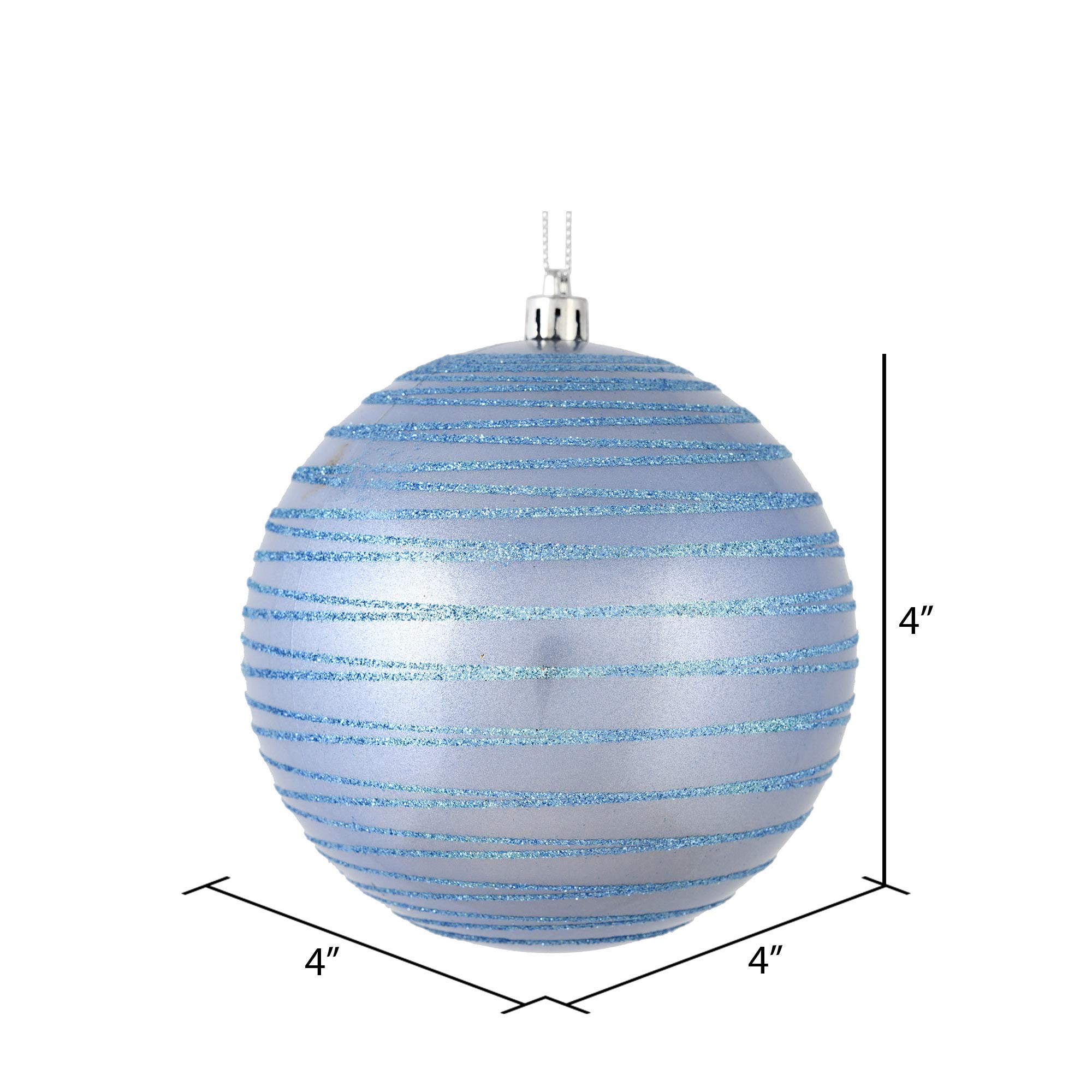 Vickerman Periwinkle Ball Ornament