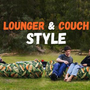 WEKAPO Inflatable Couch Air Lounger Chair - Camping & Beach Accessories, Portable Blow up Sofa for Hiking, Lawn, Indoor/Outdoor Movies & Music Festivals. Lightweight and Easy to Set Up Air Hammock