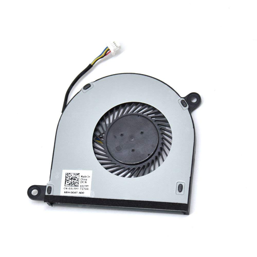 BAY Direct Replacement 4-Wire 4-Pin CPU Cooling Fan for Dell Inspiron 13 5000 5368 5378 5379 13MF Inspiron 15 7378 7579 7569 Series Compatible Part Number: 31TPT 031TPT CN-031TPT