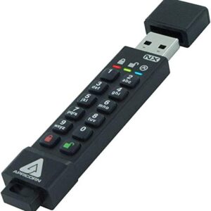 Apricorn 128GB 256-Bit AES XTS Hardware Encrypted Secure USB 3.0 Memory Key (ASK3-NX-128GB)