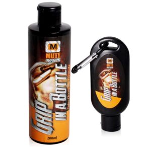 mute liquid athletic chalk with rosin, 50 milliliter and 200 milliliter combination set
