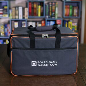 Board Game Bag - Allplay/BoardGameTables.com - [Backpack/Luggage Slip] - Padded Board Game Carrier (Oxford Gray)