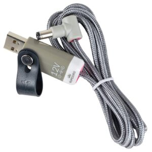 myvolts ripcord usb to 12v dc power cable compatible with the aor ar8000 handheld scanner