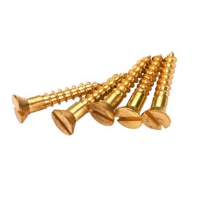 highpoint solid brass screws #4 x 1/2" slotted 25 pieces