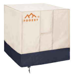 foozet air conditioner cover for outside units, ac cover for outdoor central unit square fits up to 36 x 36 x 39 inches