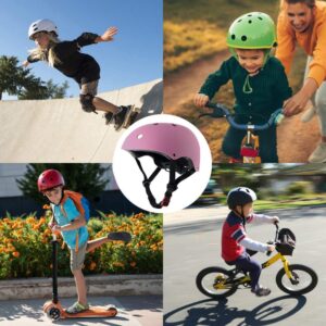 KAMUGO Kids Adjustable Helmet, Suitable for Toddler Kids Ages 2-8 Boys Girls, Multi-Sport Safety Cycling Skating Scooter Helmet (Purple, Small)