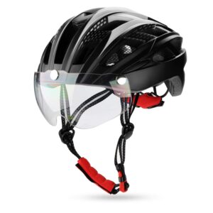 Bike Helmet Goggles Visor Shield, Removable/Detachable Magnetic Visor Goggles Shield Only for Cycling Helmet in Model Bc-069