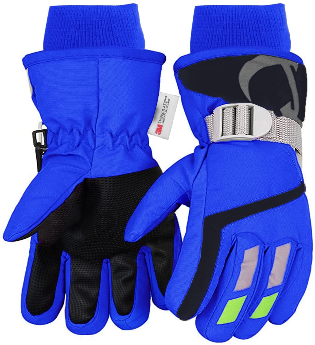 7-mi Kids Winter Warm Gloves for Skiing/Cycling Children Mittens for 4 to 6 Years Old