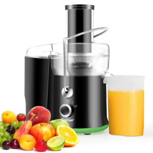costway juicer machine, centrifugal juicer with 3-inch wide mouth, bpa-free stainless steel juice maker with 2-speed control, masticating juice extractor for fruit vegetable