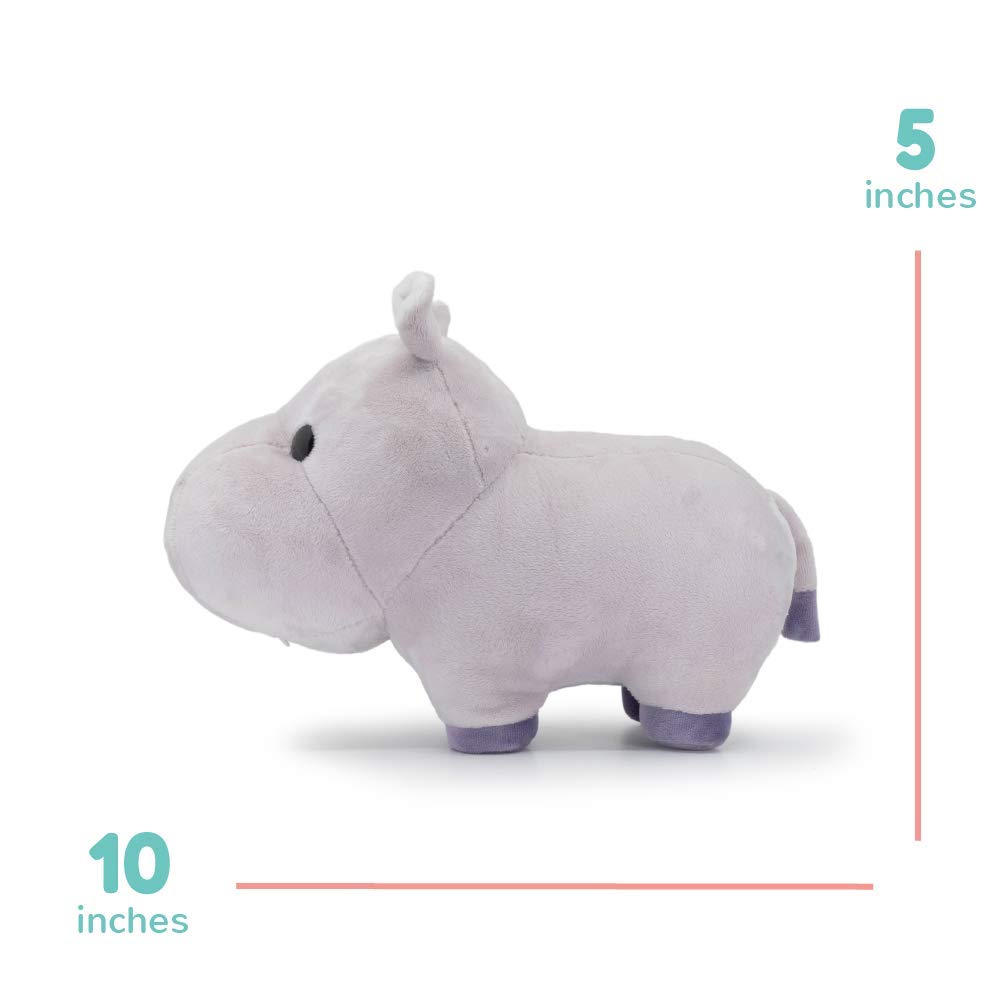 Bellzi Hippo Cute Stuffed Animal Plush Toy - Adorable Soft Hippopotamus Toy Plushies and Gifts - Perfect Present for Kids, Babies, Toddlers - Hippi