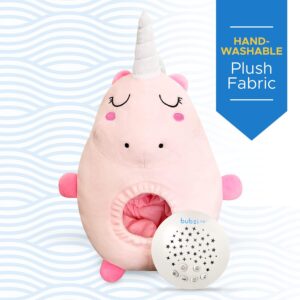 Bubzi Co Baby Sound Machine, Portable Unicorn Soother & Baby Night Light Projector, Comforting Electronic Infant Toddler Sleep Aid & Baby Shush Sound with White Noise