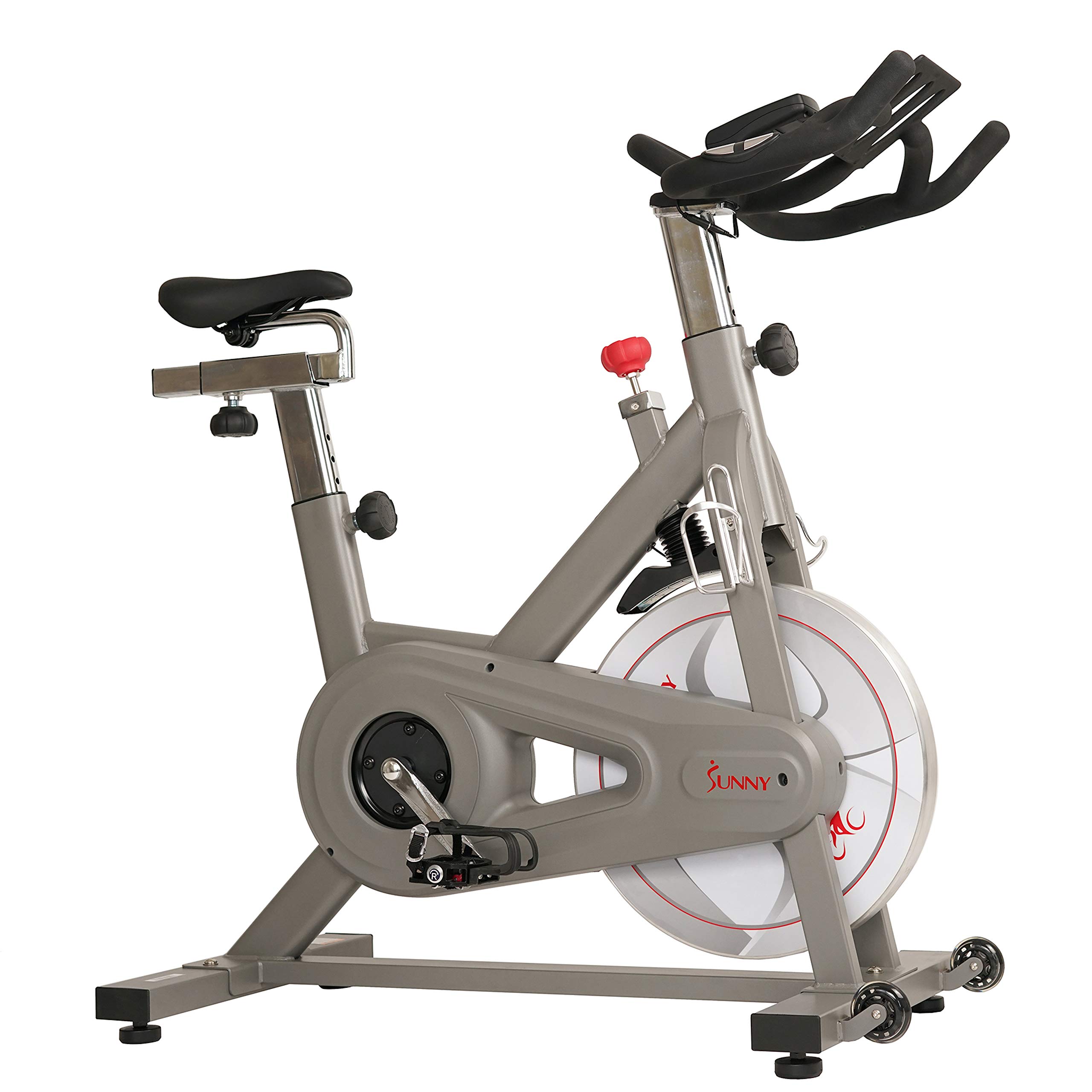 Sunny Health & Fitness Synergy Pro Magnetic Indoor Cycling Bike - SF-B1851 Silver