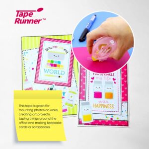 TapeRunner Double-Sided Adhesive Tape, 5/16 Inches by 315 Inches, Set of 5 Applicators