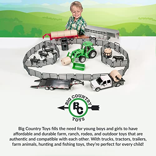 Big Country Toys - Fishing Toy Playset - Kids Fishing Set with Toy Boat - 10-Piece Fishing Set