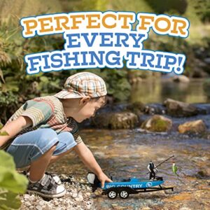 Big Country Toys - Fishing Toy Playset - Kids Fishing Set with Toy Boat - 10-Piece Fishing Set