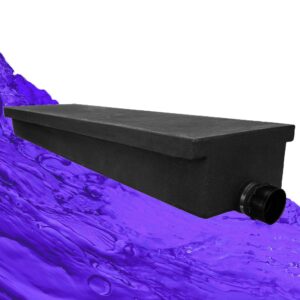 recpro 23 gallon rv holding tank 56" x 16 1/4" x 8 1/2" | 3366 | black waste water | made in america