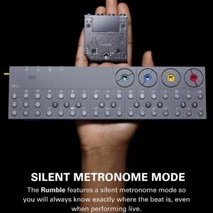 teenage engineering ZM-2 rumble expansion module accessory kit with silent metronome for OP-Z portable synthesizer and multimedia sequencer