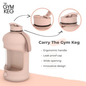 THE GYM KEG Sports Water Bottle - 2.2 L Insulated, Half Gallon, Carry Handle, Big Water Jug For Sport, Large Reusable Water Bottles, Ecofriendly, Tritan BPA Free Plastic, Leakproof