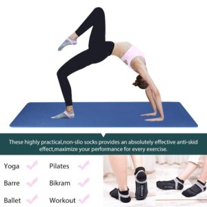 JOYNÉE Non-Slip Yoga Socks for Women with Grips,Ideal for Pilates,Barre,Dance,Hospital,Fitness 3 Pairs