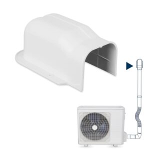 jitnetiy pvc line cover kit tubing cover accessories for air conditioners (entry wall cover)