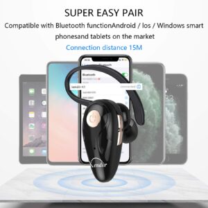 Kendir Bluetooth Headset, V5.0 Ultralight Wireless Headphone Cell Phone Earpiece with Mic Headsetcase,Volume Control, Handsfree Earbud,Compatible with Android/iPhone/Smartphones/Laptop