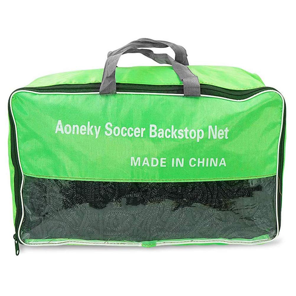 Aoneky Soccer Backstop Net, Sports Practice Barrier Net, Soccer Ball Hitting Netting, Soccer High Impact Net, Heavey Duty Soccer Containment Net (10 x 40 ft)