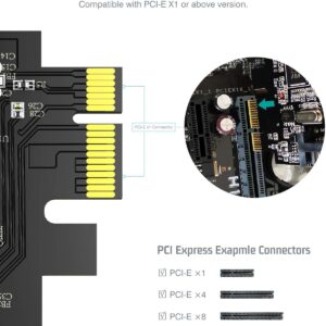 Tiergrade Superspeed 7 Ports PCI-E to USB 3.0 Expansion Card with 15-Pin SATA Power Connector - PCI Express(PCIe) Expansion Card USB Card for Desktop PC Support Windows 10/8.1/8/7/XP