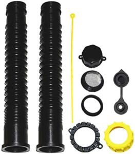 kp kool products gas can spout replacement with extension spout - gas can nozzle - gas can vent kit & gasket filters - used for old 5 gallon gas can spout - blitz - midwest - scepter and other brands