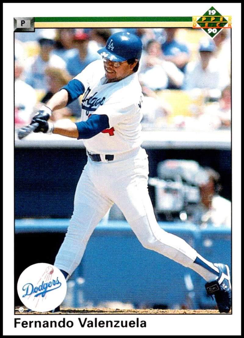 1990 Upper Deck #445 Fernando Valenzuela NM-MT Los Angeles Dodgers Officially Licensed MLB Baseball Trading Card