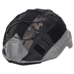 LANZON Tactical Multicam Helmet Cover for Fast Style Helmets (The Helmet is NOT Included) - Multicam Black