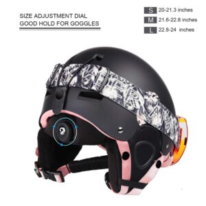 Ski Helmet for Men, Women, Youth & Kids, Snowboard Helmet with ASTM Certified Safety, 3 Sizes Options