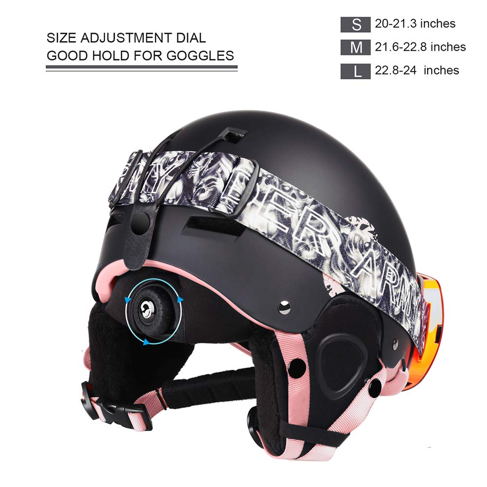 Ski Helmet for Men, Women, Youth & Kids, Snowboard Helmet with ASTM Certified Safety, 3 Sizes Options