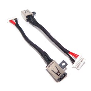 charging port dc in power jack cable replacement for dell inspiron 17 7000 7773 7778 7779 p30e001 p30 6vv2 06vv2 450.08504.0011