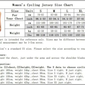 JPOJPO Women Cycling Jersey Short Sleeve Breathable Biking Shirt Tops Bike Clothing