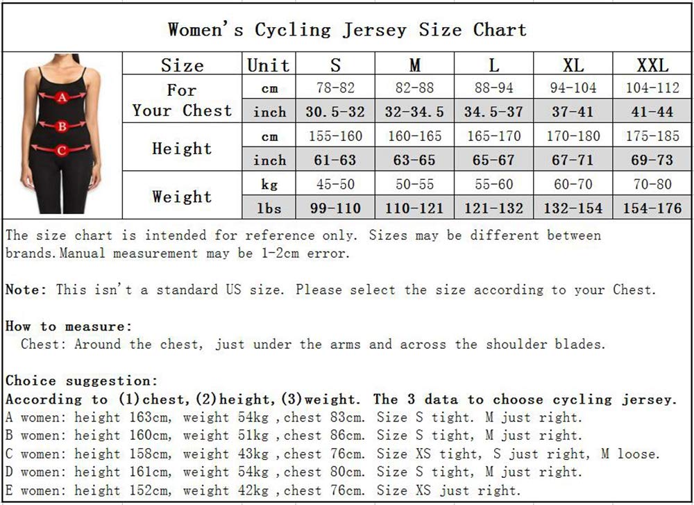 JPOJPO Women Cycling Jersey Short Sleeve Breathable Biking Shirt Tops Bike Clothing