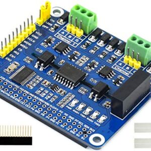 2-Channel Isolated RS485 Expansion HAT,SC16IS752+SP3485 Dual Chip Convert SPI to RS485 Data Rate up to 921600bps Embed Multi Protection Circuits,for Raspberry Pi 4B/3B+/3B/2B/Zero/Zero W