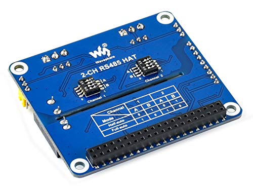 2-Channel Isolated RS485 Expansion HAT,SC16IS752+SP3485 Dual Chip Convert SPI to RS485 Data Rate up to 921600bps Embed Multi Protection Circuits,for Raspberry Pi 4B/3B+/3B/2B/Zero/Zero W