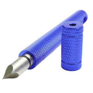viniki golf club groove sharpener tool golf club grooving sharpening cleaner cleans with removed sediment in the groove (blue)