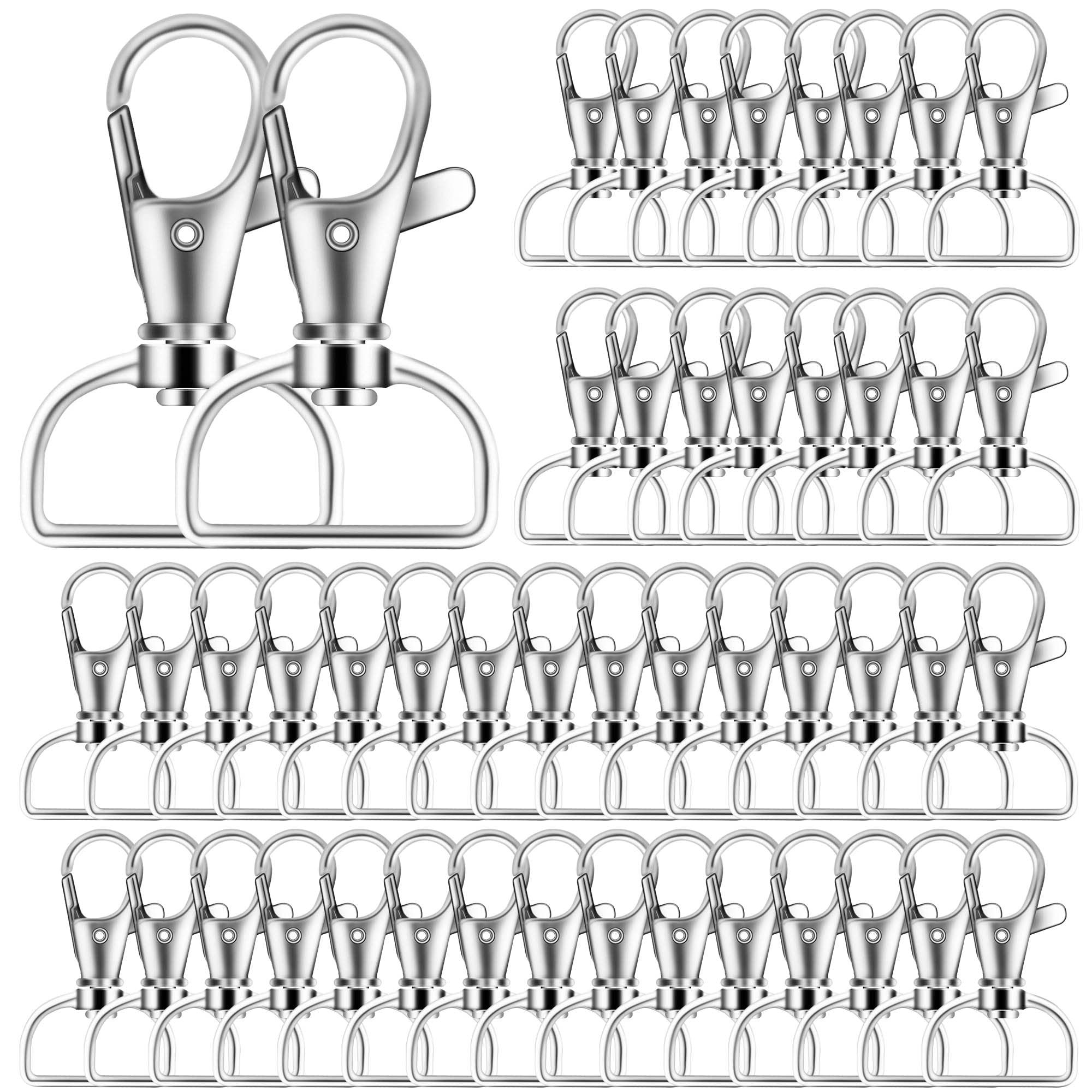 40PCS Swivel Snap Hooks, Premium Lanyard Snap Hook for Lanyard and Sewing Projects (3/4” Inside Width)