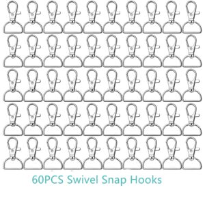 40PCS Swivel Snap Hooks, Premium Lanyard Snap Hook for Lanyard and Sewing Projects (3/4” Inside Width)