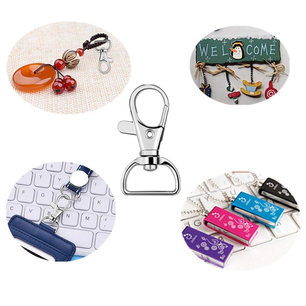 40PCS Swivel Snap Hooks, Premium Lanyard Snap Hook for Lanyard and Sewing Projects (3/4” Inside Width)