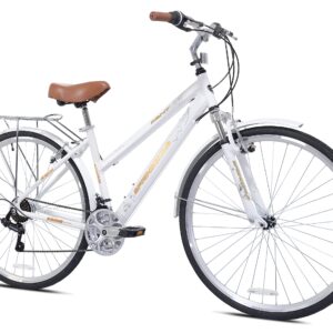 Kent International Springdale Hybrid Bicycle, White, 29 inch